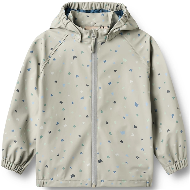 Wheat-Regnjakke-Chardy-Light-Flint-Letters Wheat Regnjakke - Chardy - Light Flint Letters - Wheat