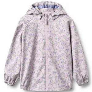 Wheat Regnjakke - Chardy - Lilac Petunias - Wheat