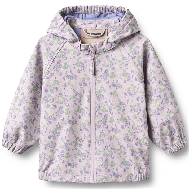 Wheat-Regnjakke-Chardy-Lilac-Petunias-baby Wheat Regnjakke - Chardy - Lilac Petunias - Wheat
