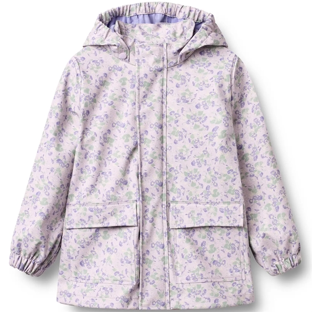 Wheat-Regnjakke-Ollo-Lilac-Petunias Wheat Regnjakke - Ollo - Lilac Petunias - Wheat