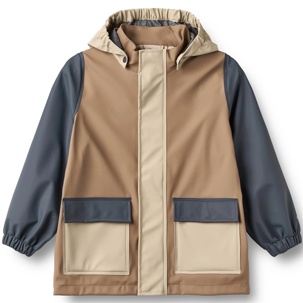 Wheat-Regnjakke-Otu-White-Pepper Wheat Regnjakke - Otu - White Pepper - Wheat