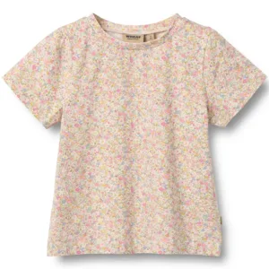 Wheat T-Shirt S/S - Manna - Blush Flower Meadow - Wheat