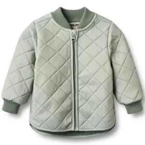 Wheat Termojakke - Loui - Green Stripe - Wheat