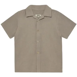 Huttelihut Skjorte - Kortærmet - Muslin - Moon Rock - Huttelihut