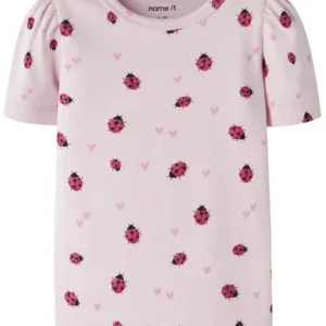 Name It T-shirt - NmfHaline - Mariehøne - Cradle Pink - Name It