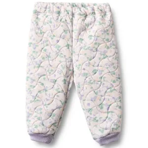 Wheat Termobukser - Alex - Purple Light Petunias - Wheat