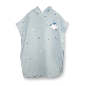 Badeponcho m. broderi GOTS  Christian's Whale Tales - FILIBABBA