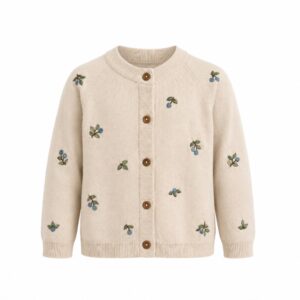 Cardigan med blåbær - Summer sand - 86/92 - Hanevild