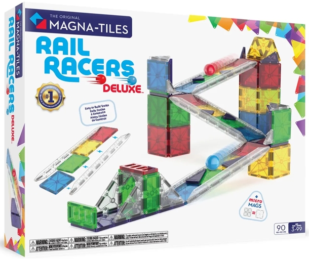 MAGNA-TILES-Kuglebane-Deluxe-Rail-Racer-90-dele MAGNA-TILES Kuglebane - Deluxe Rail Racer - 90 dele - Magna-Tiles