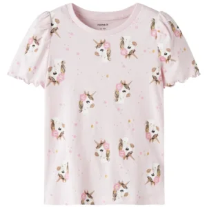 Name It T-shirt - NmfFjalisa - Enhjørninger - Cradle Pink - Name It