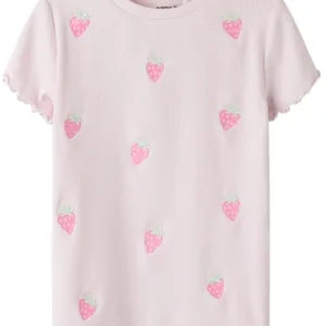 Name It T-shirt - NmfJolemo - Jordbær - Cradle Pink - Name It