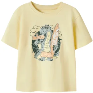 Name It T-shirt - NmmVanyo - Double Cream Dino Surf - Name It