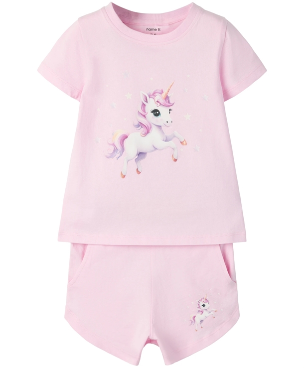 Name-It-T-shirt-Shortssaet-NmfHelgas-Pirouette Name It T-shirt & Shortssæt - NmfHelgas - Pirouette - Name It