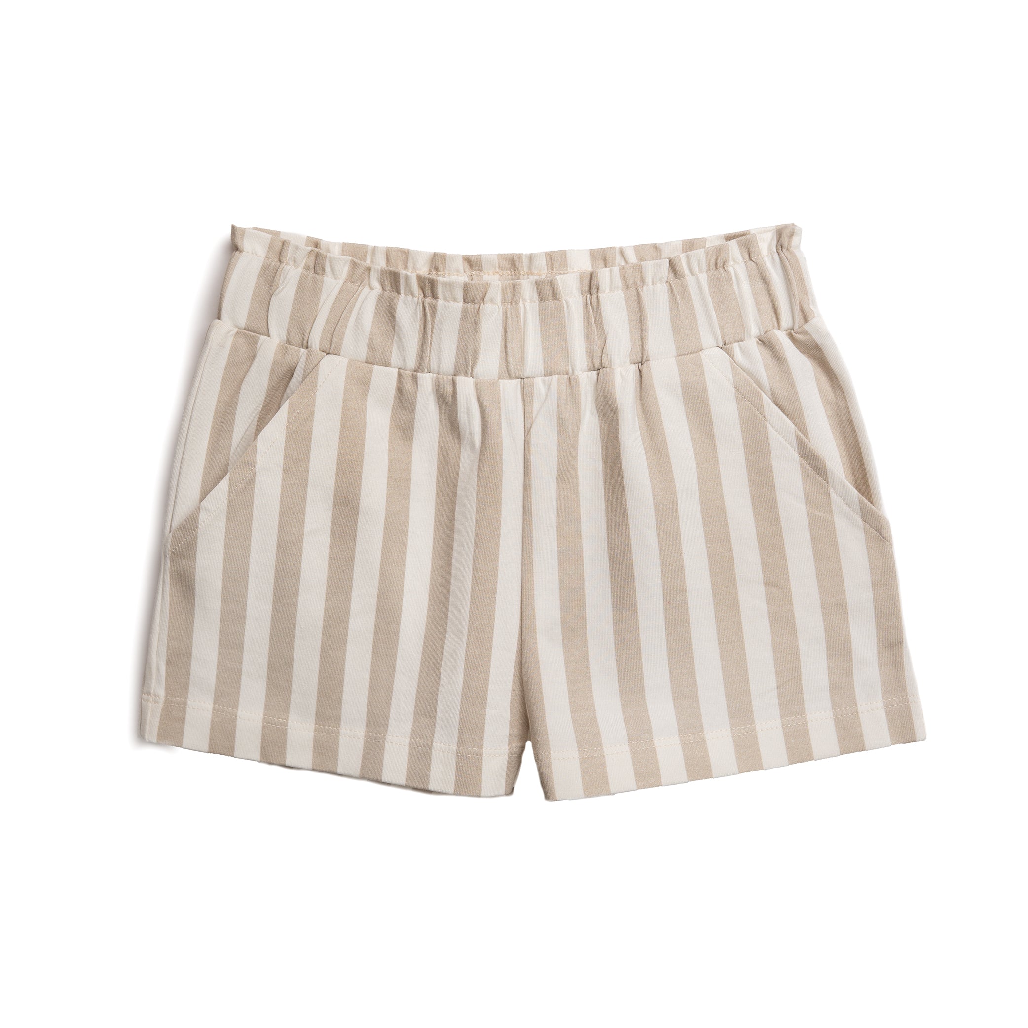 Stribet_shorts_-_pige-Pants-HV15544839-Summer_sand Stribet shorts - pige - Summer sand - 86/92 - Hanevild