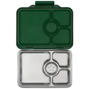 Yumbox Madkasse m. 4 rum - Stål - Pret - Dublin Grøn - Yumbox