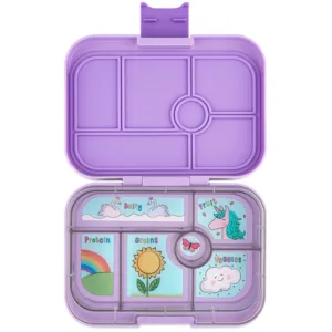 Yumbox Madkasse m. 6 rum - Bento Original - Lavendel Lilla Enhjørning - Yumbox