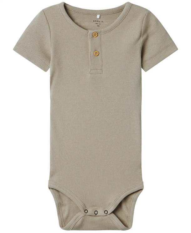 name-It-kortaermet-body-kab-pure-cashmere Name It Kortærmet Body - Kab - Knapper - Pure Cashmere - Name It