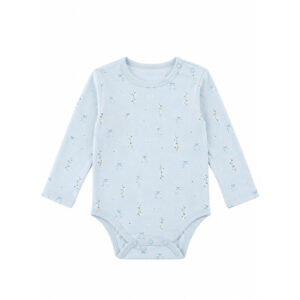 Blue flower romper - Baby blue - 62 - Hanevild