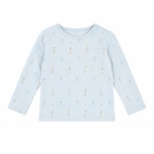 Blue flower t shirt - Baby blue - 98 - Hanevild