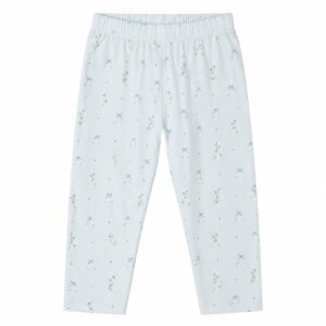 Blue flower bukser - Baby blue - 98 - Hanevild