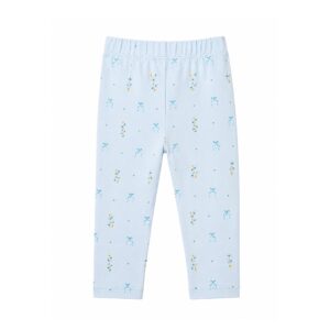 Blue flower leggings -baby - Baby blue - 62 - Hanevild