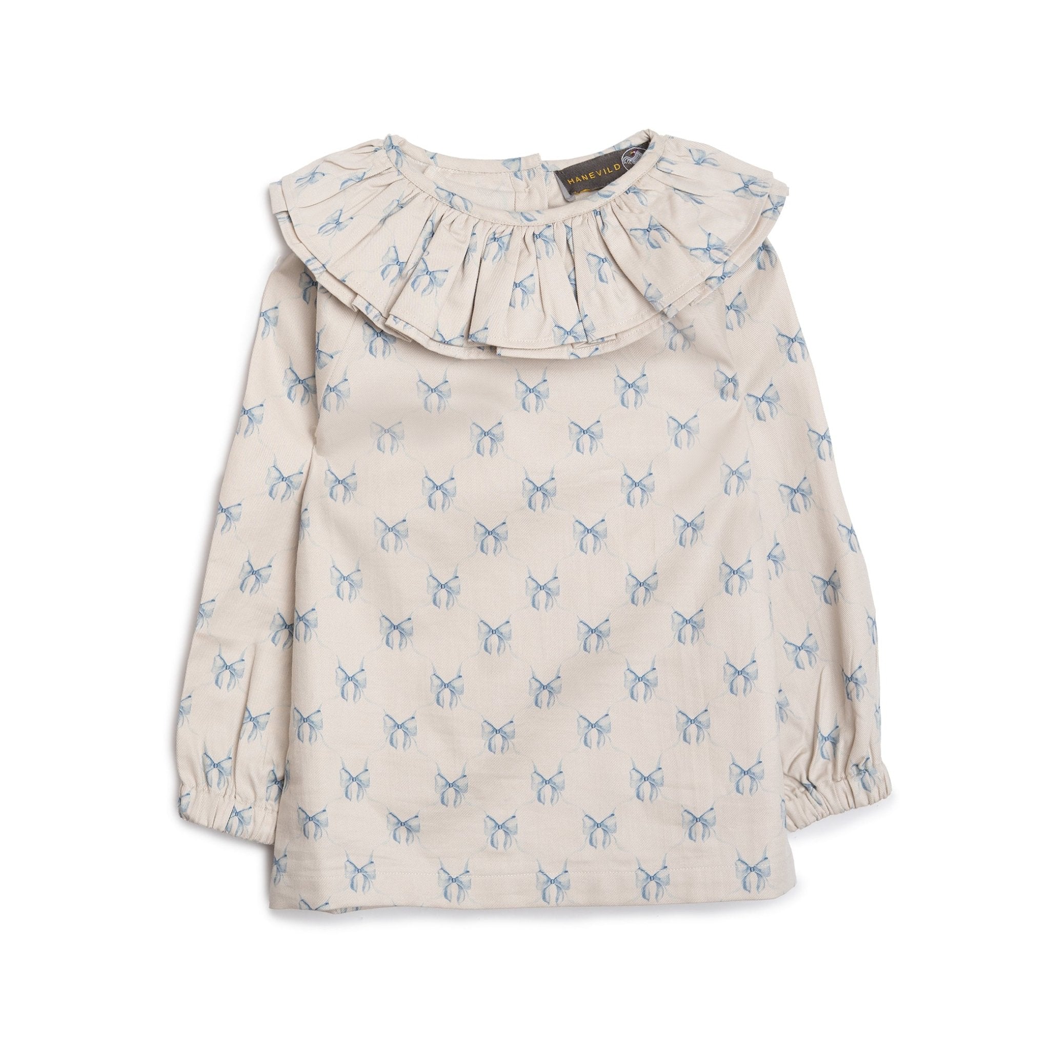 bluse-med-sloejfer-piger-summer-sand-9353221 Bluse med sløjfer - piger - Summer sand - 98 - Hanevild