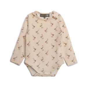 bodystocking med gåseprint - Summer sand - 62 - Hanevild
