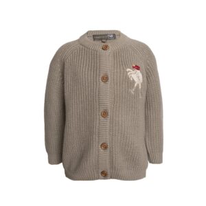 Kaj cardigan med uld - Caribou / 80 - Hanevild