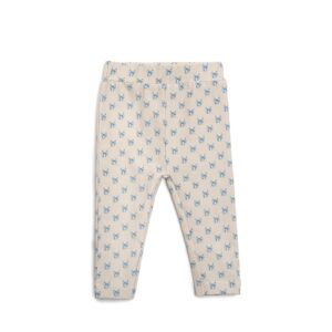 sløjfe leggings - baby pige - Summer sand - 62 - Hanevild