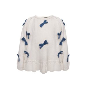 Sløjfe sweater - Ivory / 62 - Hanevild