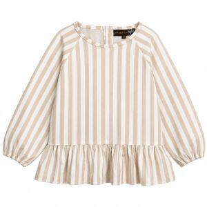 Stribet bluse, piger - Summer sand - 86/92 - Hanevild