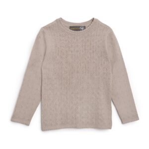 Tynd merinoulds bluse - sand, merino wool - 98 - Hanevild