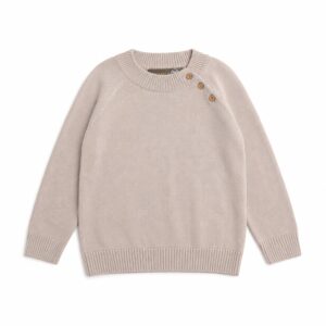 Tynd merinoulds bluse - sand, merino wool - 98 - Hanevild