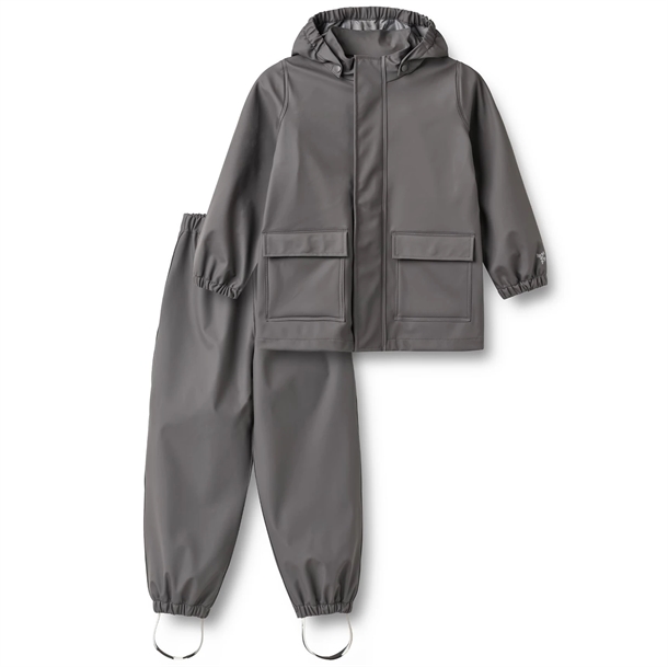 Wheat-Regntoej-Ola-Dark-Charcoal Wheat Regntøj - Ola - Dark Charcoal - Wheat