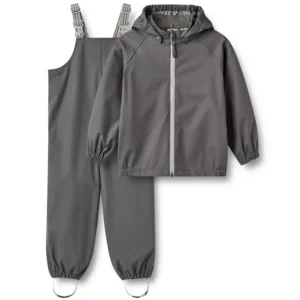 Wheat Regntøj m. Seler - Charlie - Dark Charcoal - Wheat