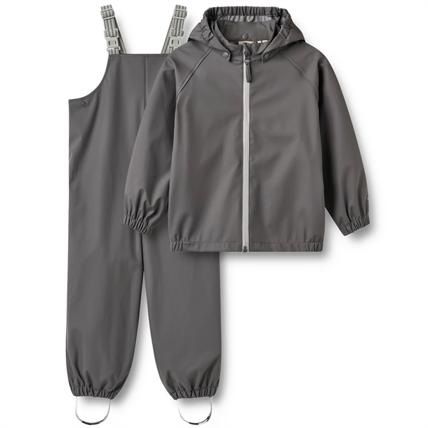 Wheat-Regntoej-med-Seler-Charlie-Dark-Charcoal Wheat Regntøj m. Seler - Charlie - Dark Charcoal - Wheat