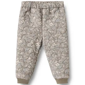Wheat Termobukser - Alex - Grey Stone Flowers - Wheat