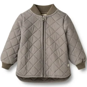 Wheat Termojakke - Loui - Brown Stripe - Wheat