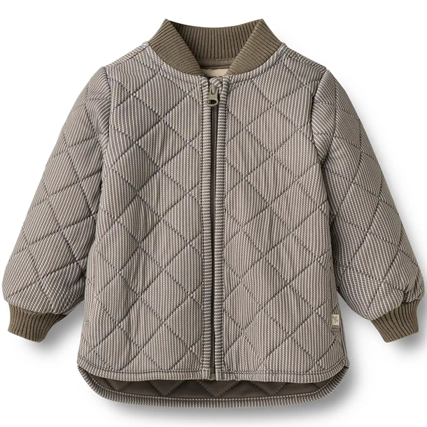 Wheat-Termojakke-Loui-Brown-Stripe-4 Wheat Termojakke - Loui - Brown Stripe - Wheat