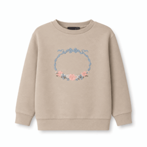 Flower sweatshirt - Crockery - 86/92 - Hanevild