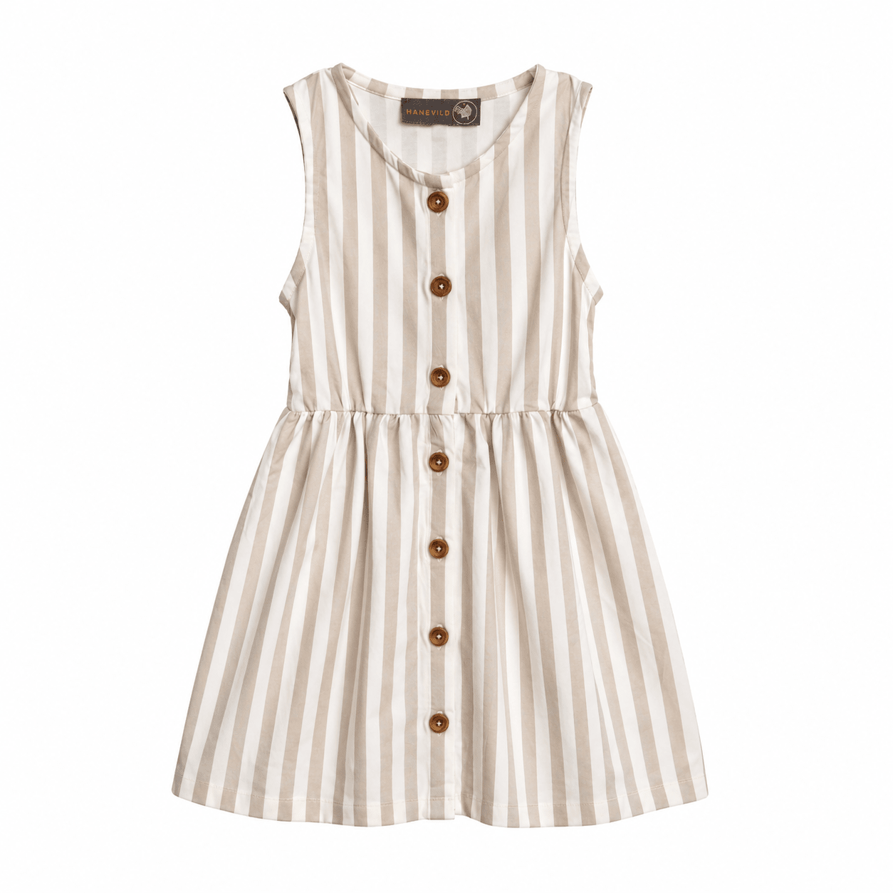 stribet-kjole-summer-sand-5917606 Stribet kjole - Summer sand - 86/92 - Hanevild
