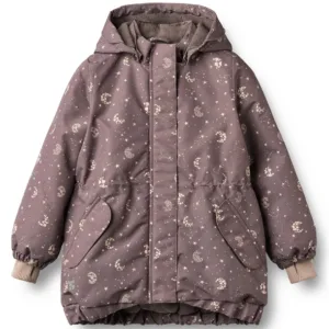 Wheat Vinterjakke - Tove - Plum Truffle Stars - Wheat
