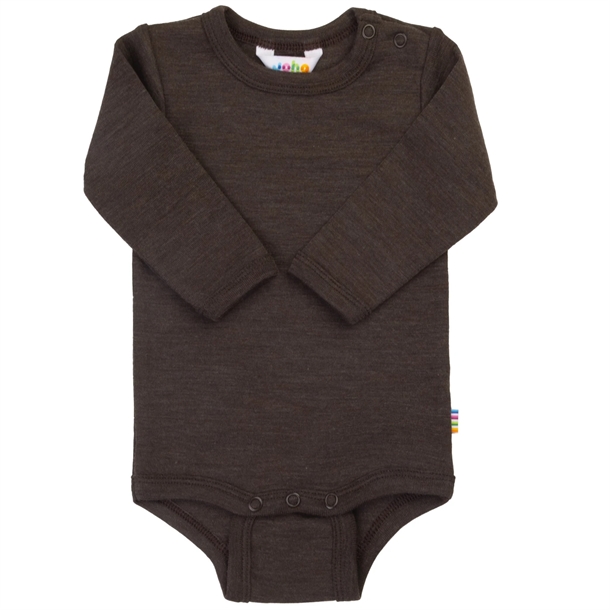 Joha-Body-Uld-Silke-Moerkebrun-Melange Joha Body - Uld/Silke - Mørkebrun Melange - Joha