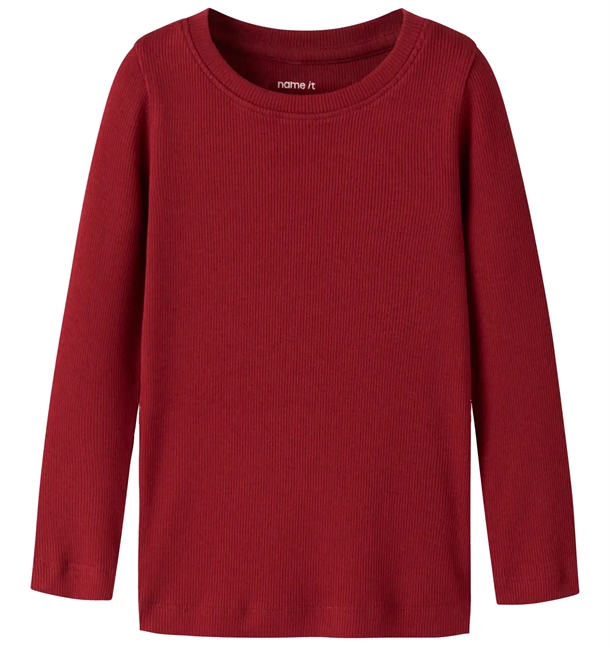 Name-It-Bluse-nmnKAB-Red-Dahlia Name It Bluse - nmnKAB - Red Dahlia - (FORUDBESTILLING lev. okt) - Name It