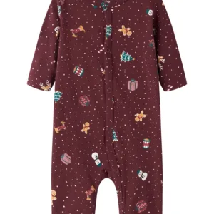 Name It Julenatdragt - Vismas - Burgundy Christmas - (FORUDBESTILLING lev. okt) - Name It