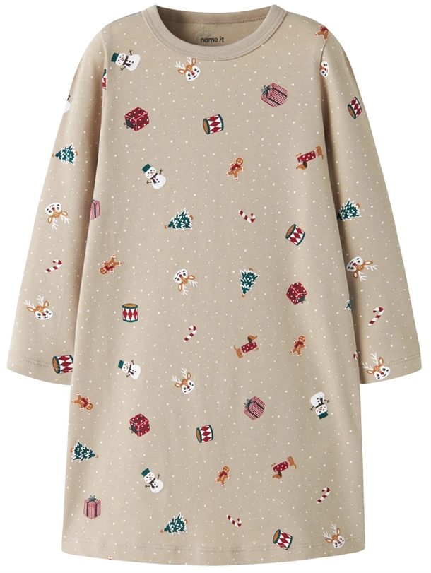 Name-It-Julenatkjole-Vismas-Pure-Cashmere-Christmas Name It Julenatkjole - Vismas - Pure Cashmere Christmas - (FORUDBESTILLING lev. okt) - Name It