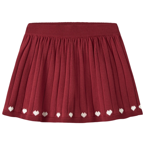 Name-It-Nederdel-nmfRALBOS-KNIT-Red-Dahlia-Christmas Name It Nederdel - nmfRALBOS KNIT - Red Dahlia Christmas - (FORUDBESTILLING lev. okt) - Name It
