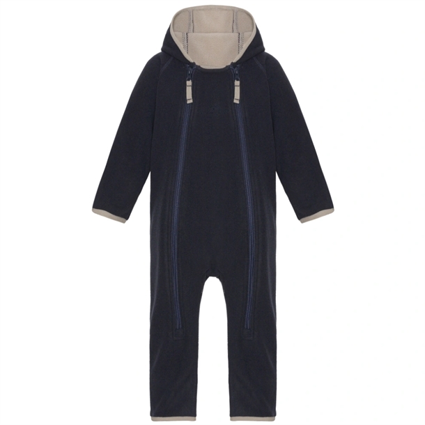 Ver-de-Terre-fleecedragt-Navy-Mocca VER de TERRE fleecedragt - Navy/Mocca - VER de TERRE