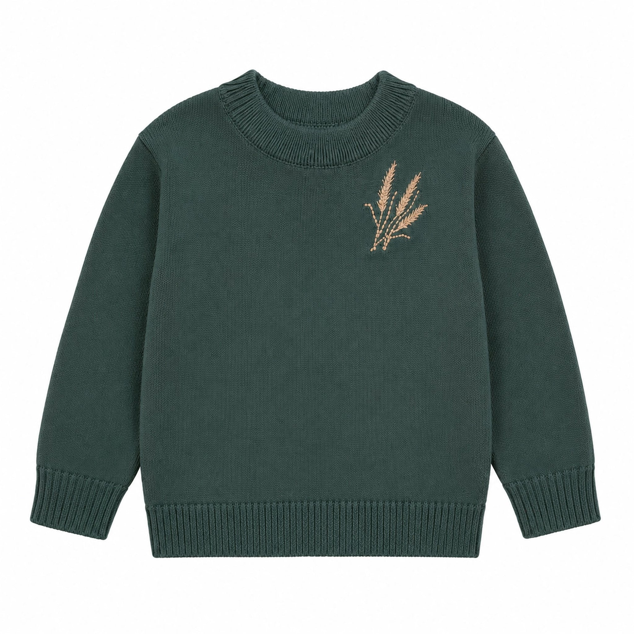 wheat-sweater-groen-8133187 Wheat sweater - grøn - 86/92 - Hanevild