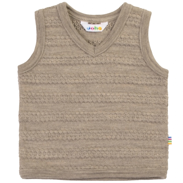 Joha-Uld-Vest-Beige-Melange Joha Uld Vest - Beige Melange - Joha